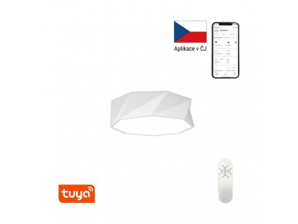 Chytré stropní LED světlo Immax NEO DIAMANTE SMART, Zigbee, 31W, 40cm, diamant, bílé