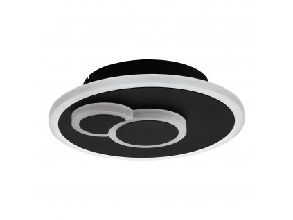 LED stropní designové osvětlení CADEGAL, 9W, denní bílá, 20cm, kulaté, černé