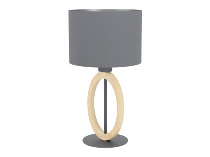 Moderní stolní lampa BASILDON 1, 1xE27, 40W, šedá