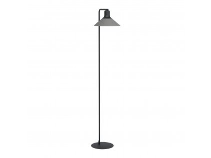 Stojací industriální lampa ABREOSA, 1xE27, 28W, černá, šedá