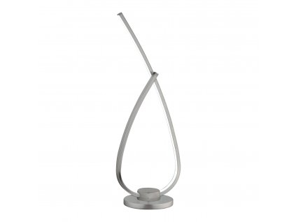 LED designová stolní lampa PALOZZA 1, 9,8W, teplá bílá, stříbrná