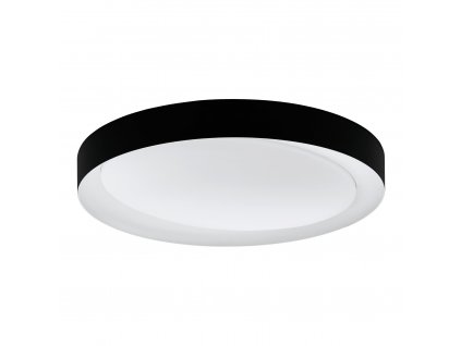 Stropní LED osvětlení na dálkové ovládání LAURITO, 24W, 50cm, kulaté, černé