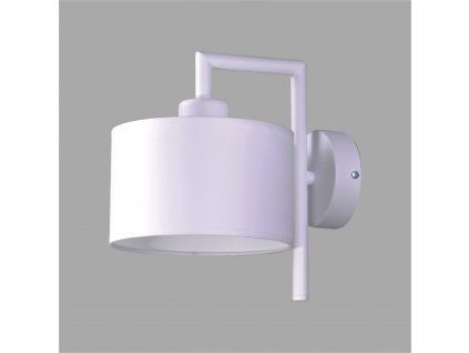 Nástěnné moderní osvětlení SIMONE WHITE, 1xE27, 60W, kulaté, bílé