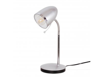 Stolní flexibilní lampa KAJTEK, 1xE27, 40W, stříbrná