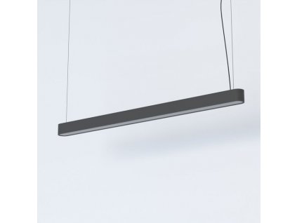 Závěsné moderní osvětlení nad jídelní stůl SOFT LED, 1xT8, 22W, 125cm, grafit