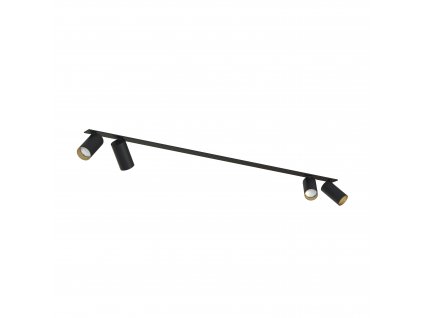 Podhledové bodové LED stropní osvětlení MONO SURFACE, 4xGU10, 10W, černé, zlaté