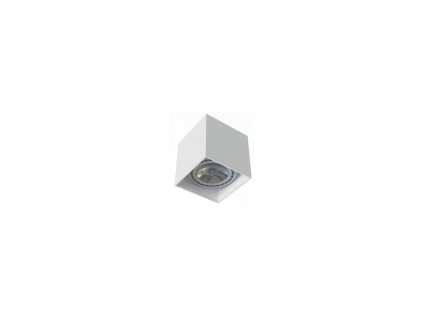 Stropní osvětlení COBBLE, 1xGU10, 75W, 13x13cm, hranaté, bílé