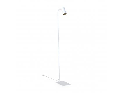 Stojací moderní LED lampa MONO, 1xGU10, 10W, bílá, zlatá