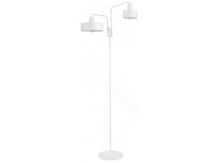 Industriální stojací lampa VASCO, 2xE27, 60W, bílá