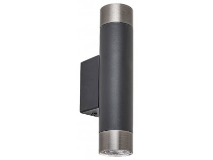 Nástěnné moderní osvětlení ZIRCON, 2xGU10, 5W, černé, stříbrné