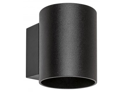 Moderní nástěnné osvětlení KAUNAS, 1xG9, 10W, kulaté, černé