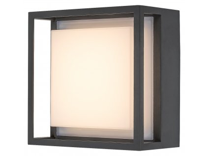 Venkovní nástěnné LED osvětlení MENDOZA, 6,5W, 16x16x8,5cm, antracit, IP65
