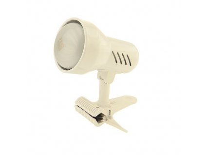 Stolní retro lampa s klipem KM, 1xE27, 40W, bílá