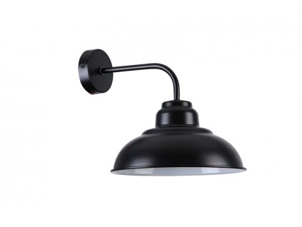 Nástěnné industriální kovové osvětlení DRAGAN, 1xE27, 60W, lampa, černé