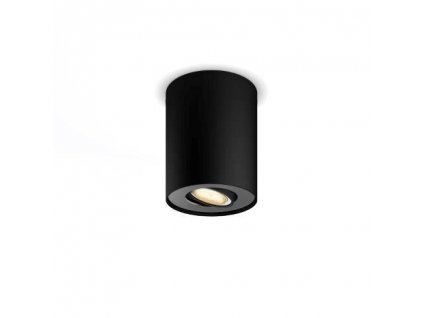 Přisazené stropní LED chytré osvětlení HUE PILLAR, 1xGU10, 5W, teplá bílá-studená bílá, černé