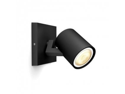 Nástěnné bodové LED chytré osvětlení HUE RUNNER, 1xGU10, 5W, teplá bílá-studená bílá, černé