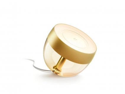 Stolní chytrá LED lampa HUE IRIS s funkcí RGB, 8,1W, teplá bílá-studená bílá, zlatá