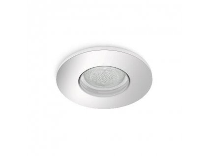 Zápustné koupelnové LED osvětlení HUE XAMENTO s funkcí RGB, GU10, 5,7W, teplá bílá-studená bílá, chr