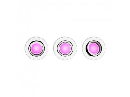 Zápustné LED bodové svítidlo HUE CENTURA s funkcí RGB, GU10, 5,7W, teplá bílá-studená bílá, bílé, 3k