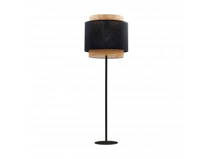 Stojací skandinávská lampa BOHO, 1xE27, 60W, kulatá, černá