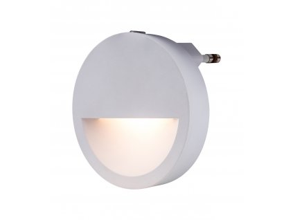LED osvětlení s čidlem do zásuvky PUMPKIN, 0,5W, teplá bílá, bílé