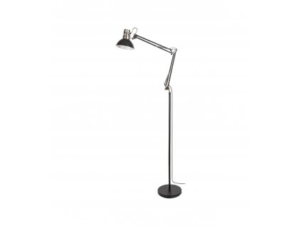 Industriální stojací lampa ARISTEO, 1xE27, 40W, černá