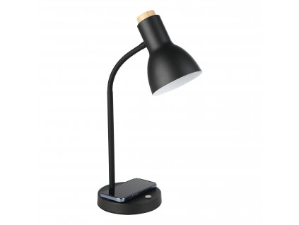 LED stolní dotyková lampa VERADAL-QI, 5,5W, teplá bílá, černá