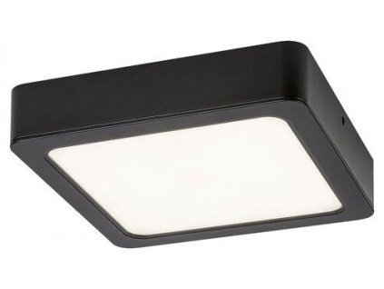 LED stropní světlo SHAUN, 24W, denní bílá, 22x22cm, hranaté, černé