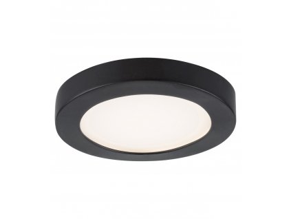 Koupelnové stropní LED osvětlení COCO, 3W, denní bílá, 8,5cm, kulaté, černé