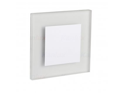 Schodišťové LED svítidlo APUS, 0,8W, denní bílá, čtvercové, bílé