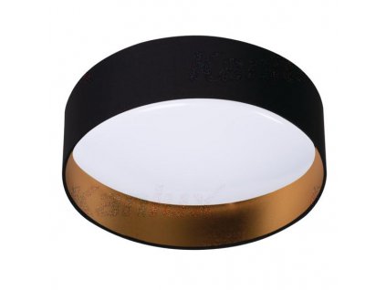 Přisazené stropní LED osvětlení RIFA, 17,5W, denní bílá, kulaté, černozlaté