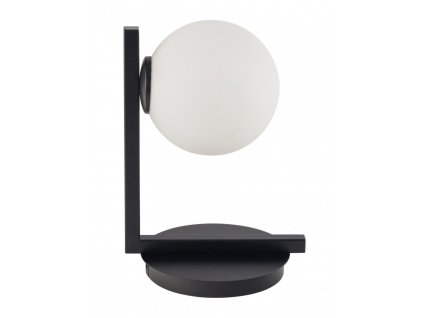 Stolní lampa ANDY, 1xG9, 12W, koule, černobílá