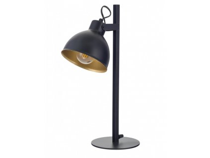 Industriální stolní lampa MARS, 1xE27, 60W, černá/zlatá