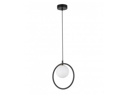 Závěsné moderní osvětlení AQUA, 1xG9, 12W, kruhové, černé