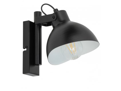 Nástěnné industriální osvětlení FLOP, 1xE27, 60W, černé
