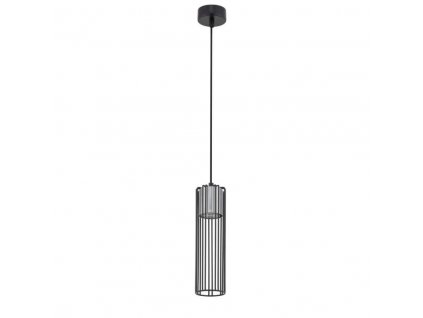 Závěsné industriální osvětlení FOBIA, 1xGU10, 25W, černá/stříbrná