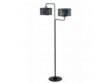 Stojací moderní lampa OPERA, 2xE27, 60W, černá/zlatá