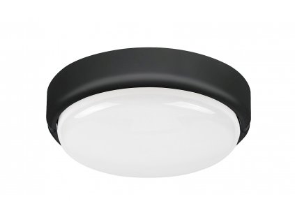 Venkovní stropní LED osvětlení HORT, 15W, denní bílá, 19cm, kulaté, černé