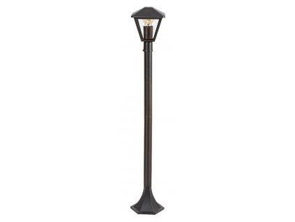 Venkovní stojací hliníková lampa PARAVENTO, 1xE27, 40W, 102cm, černá