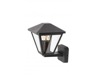 Venkovní nástěnná hliníková lampa PARAVENTO, 1xE27, 40W, černá
