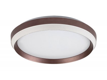 LED přisazené stropní osvětlení FONTANA, 24W, teplá bílá, hnědé, 39cm, kulaté