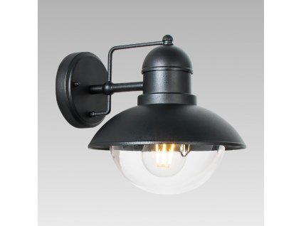 Nástěnné venkovní osvětlení HECTOR, 1xE27, 60W, kulaté, černé, IP44