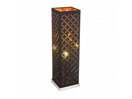 Stolní designová lampa CLARKE, 57cm, černozlatá