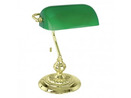 Bankovní stolní lampa BANKER, zelená