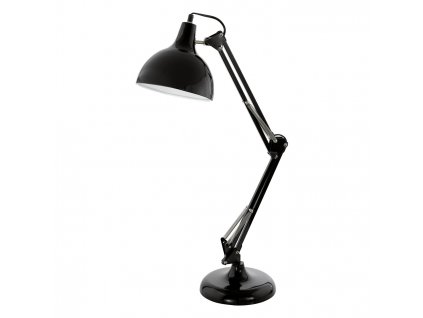 Stolní kloubová lampa do kanceláře BORGILLIO, černá