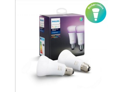 LED žárovka Hue White and Color Ambiance, E27, 10W, sada 2ks / Philips Hue