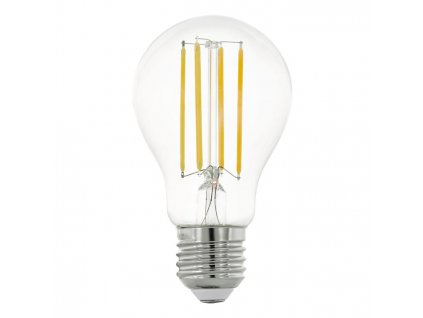 LED žárovka A60, E27, 8 W, teplá bílá, (čirá)