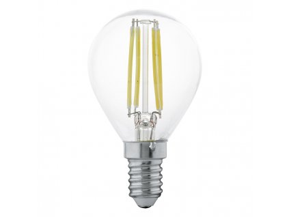 Filamentová LED žárovka E14, P45, 4W, 350lm, 2700K, teplá bílá
