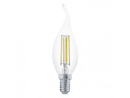 LED žárovka, E14, 4 W, teplá bílá (plápolající svíčka)