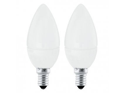 Sada 2 x LED žárovka, E14, 4 W, teplá bílá